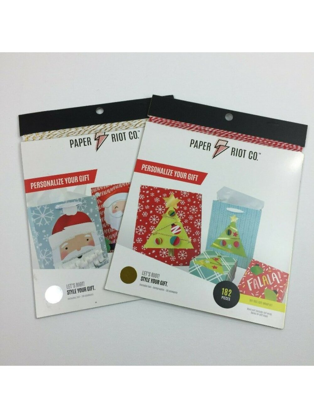Paper Riot Co. Christmas Tree Decorative Wall Art Santa Gift Craft Book Set 2